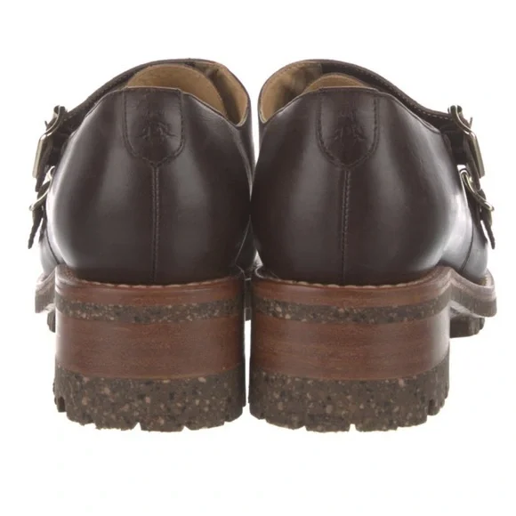 The Office of Angela Scott - Brown Double Monk Strap Loafers - 39.5 - Picture 3 of 4